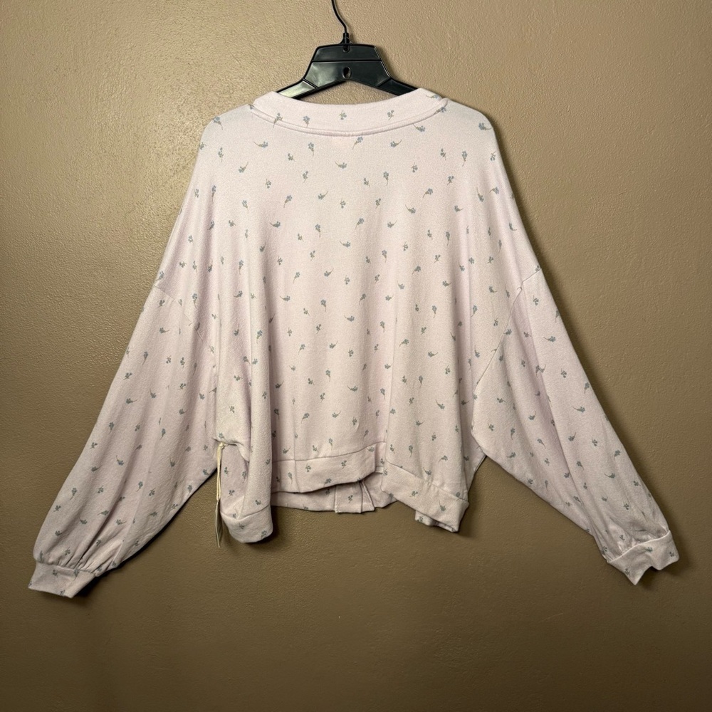 a.n.a. Women's Plus Lilac Long Sleeve Button Up Cardigan Size 1X Whimsy Florals - Picture 11 of 16